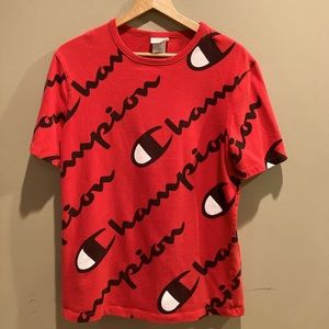 Vintage styled Champion allover Print T-Shirt